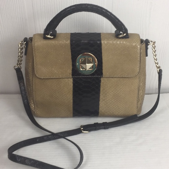 kate spade Handbags - Kate Spade snake skin stripe cross body bag purse